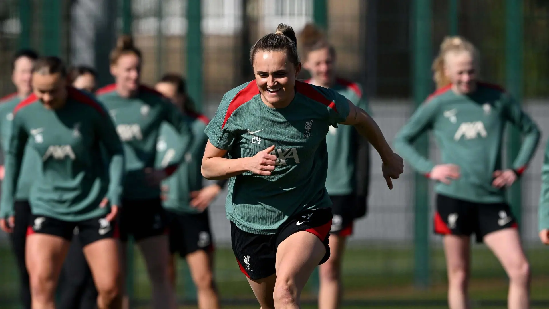 Training photos: Liverpool work towards WSL trip to Arsenal