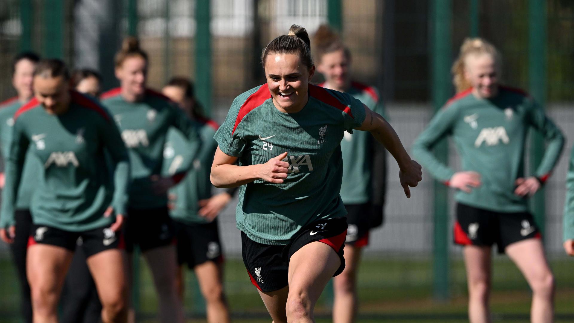 Training photos: Liverpool work towards WSL trip to Arsenal