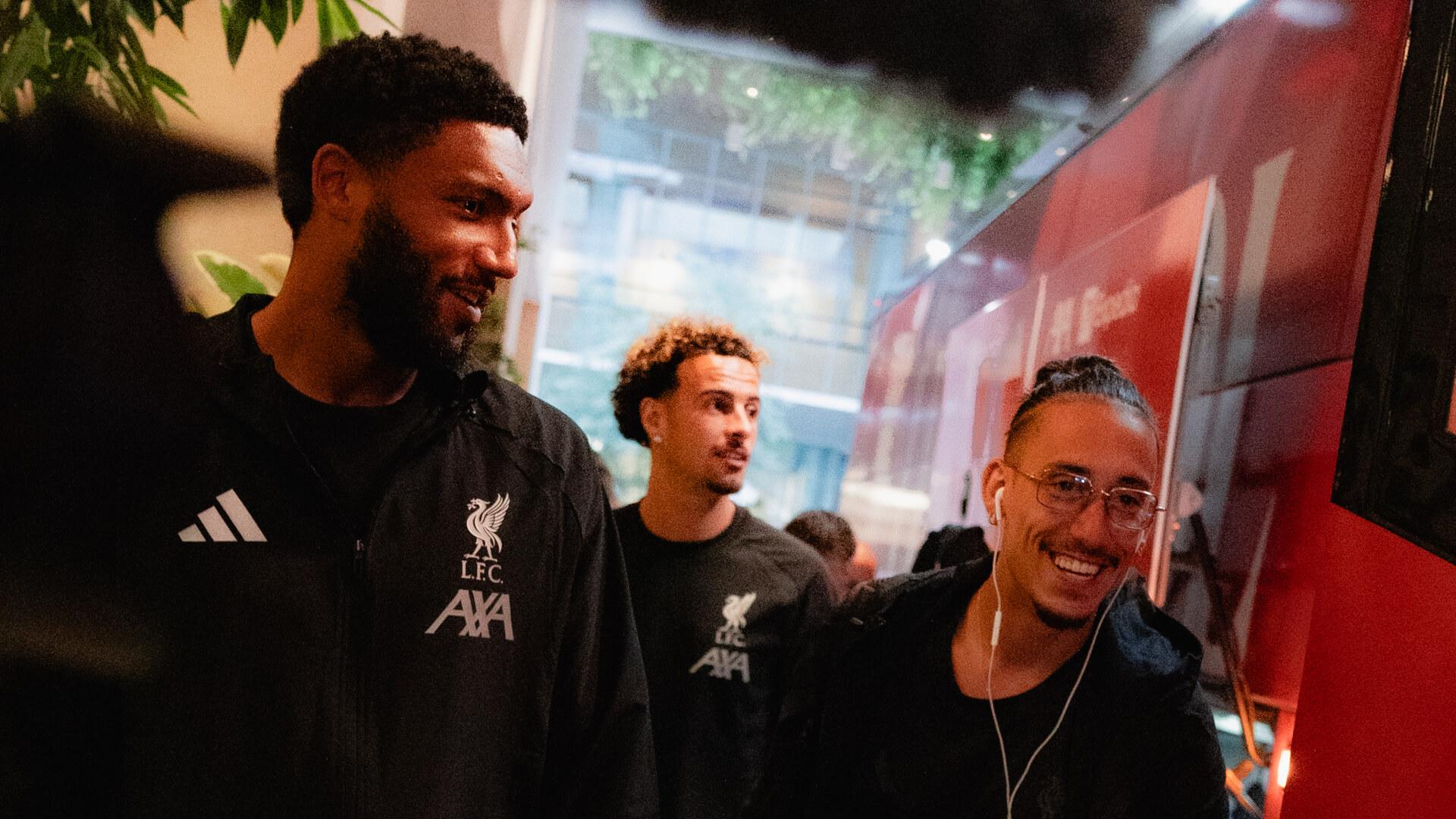 Liverpool squad land in Nashville ahead of friendly with Sunderland