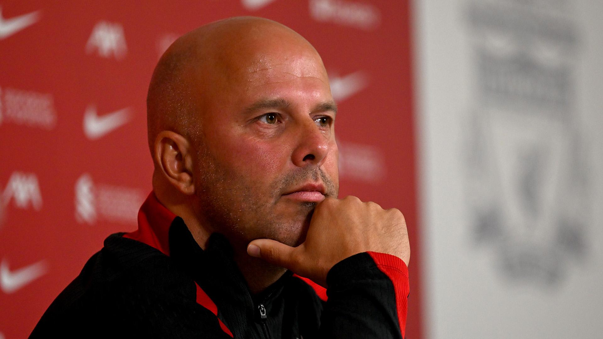 Watch Arne Slot's pre-Bournemouth press conference on demand