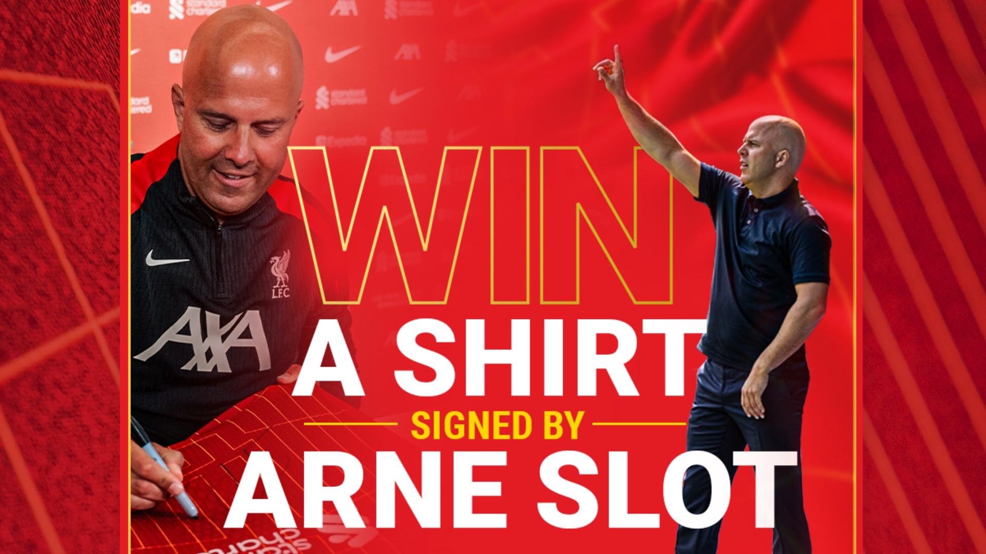 Competition: Win a Liverpool shirt signed by Arne Slot