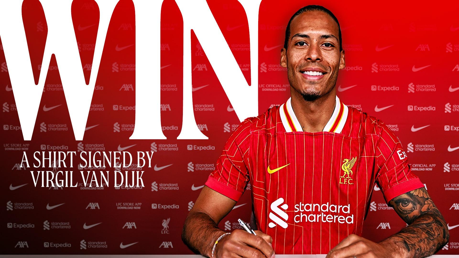 Win a signed Virgil van Dijk shirt in new MyLFC competition