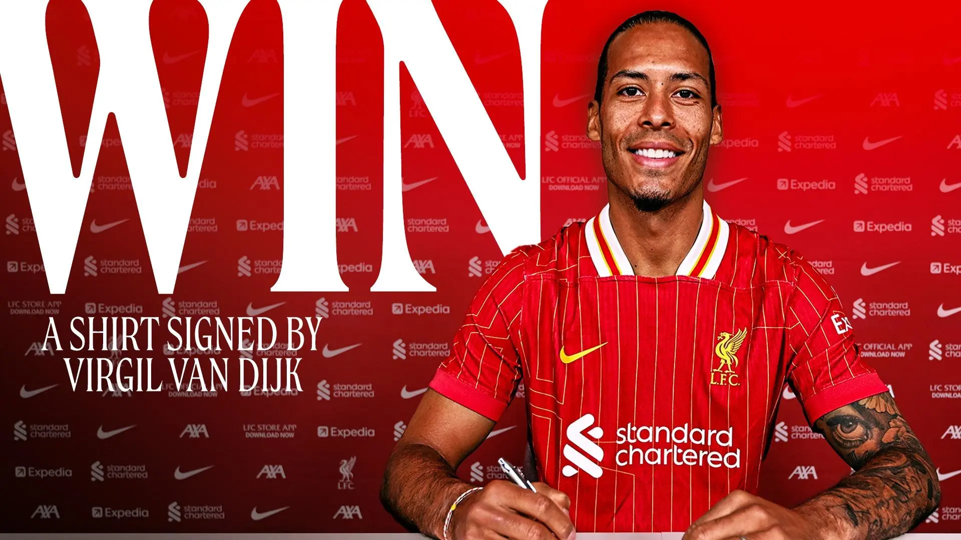 Win a signed Virgil van Dijk shirt in new MyLFC competition