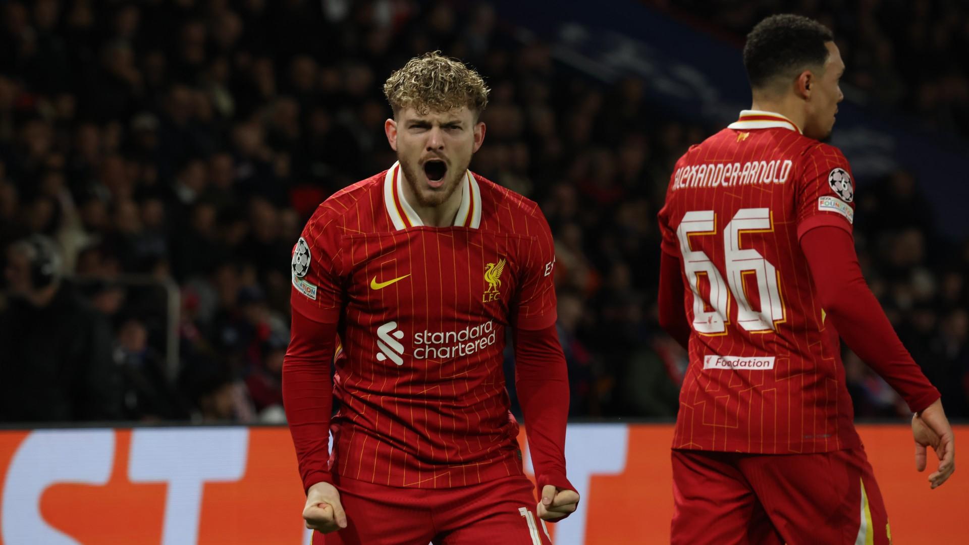 Nine great photos of Harvey Elliott's winner at Paris Saint-Germain