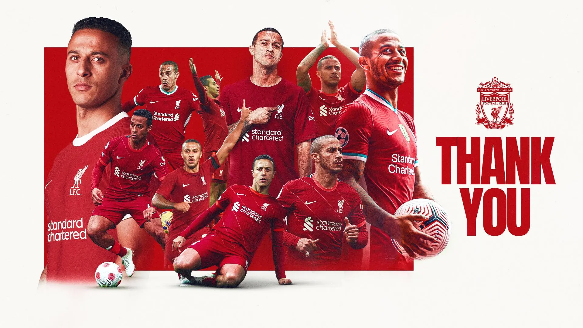 Thank you, Thiago - midfielder to depart Liverpool at end of season