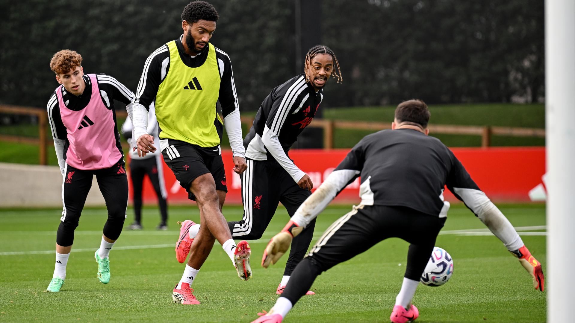 Training photos: Liverpool's work on Thursday ahead of Bournemouth trip