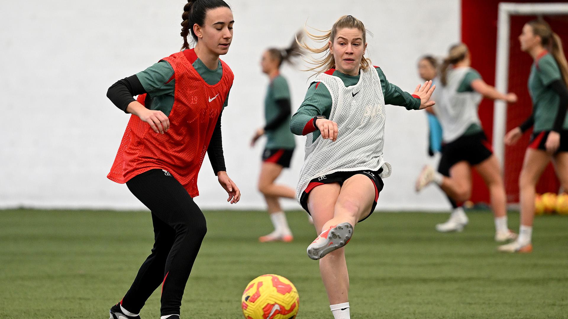Training photos: LFC Women's Melwood preparations ahead of Leicester trip