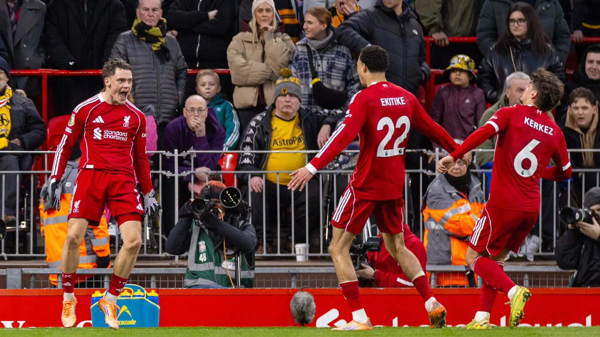 Liverpool 2-1 Wolves: Watch extended highlights and full match
