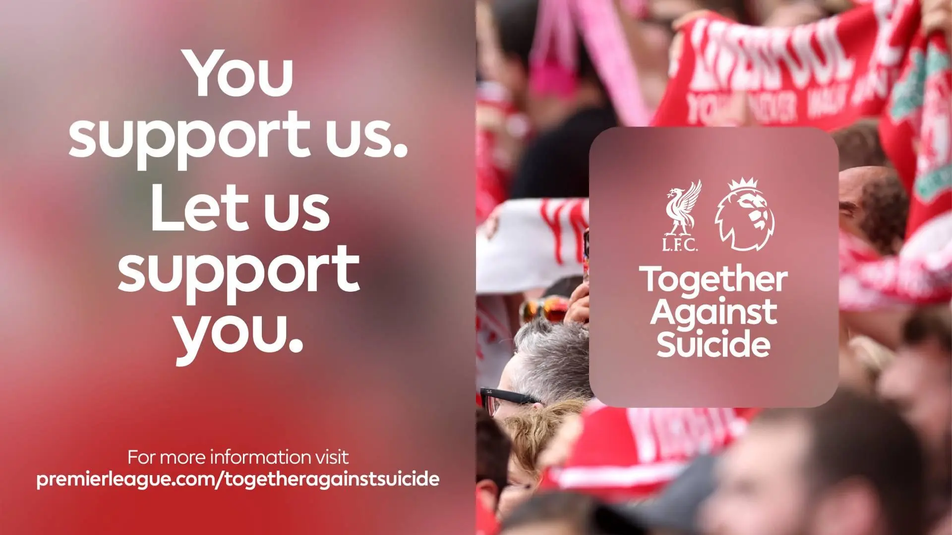 LFC continues to support Premier League 'Together Against Suicide' initiative