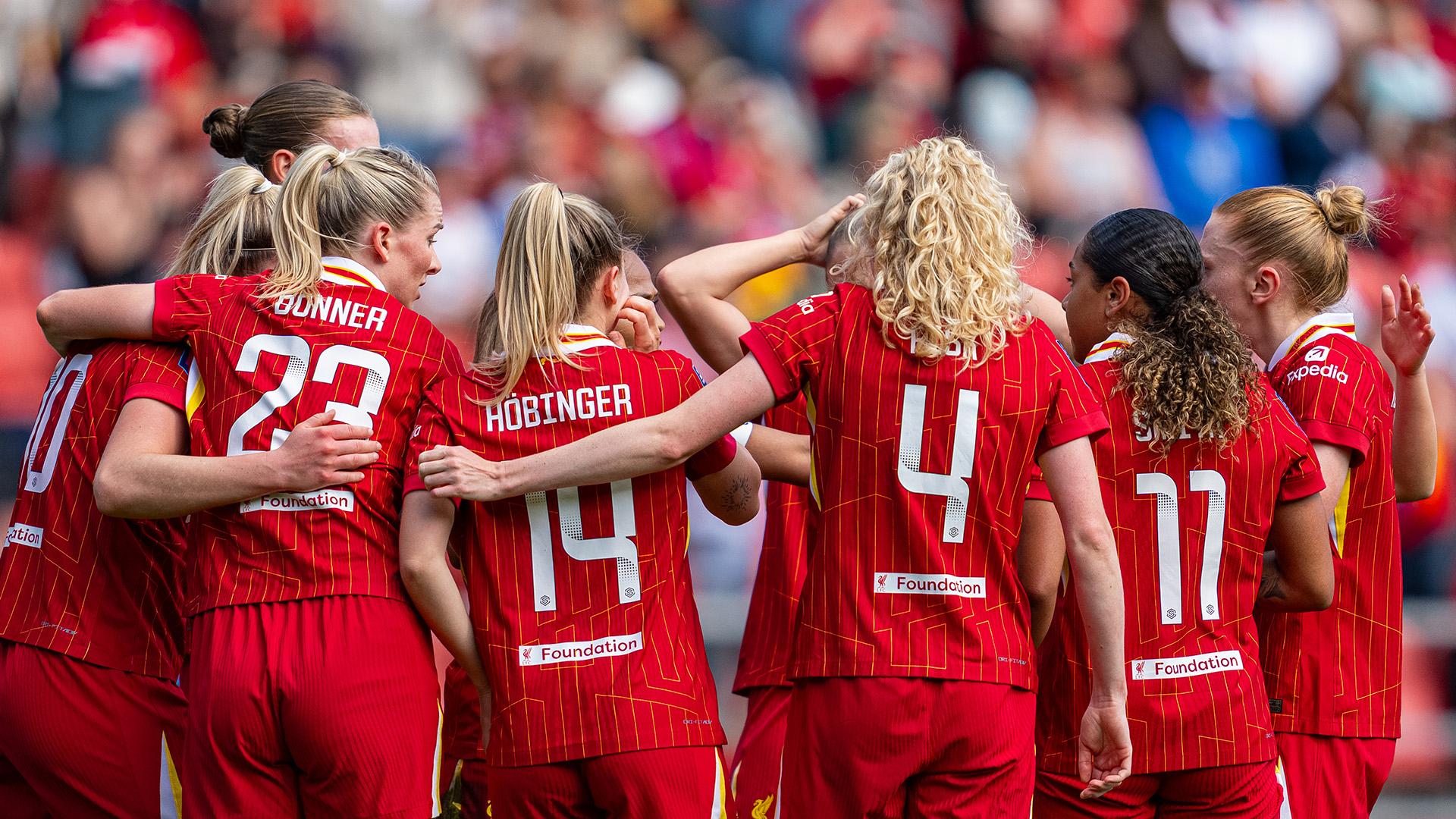 Confirmed LFC Women line-up for the Merseyside derby