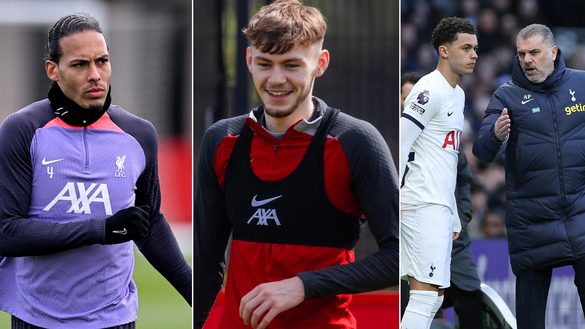 Liverpool v Tottenham Hotspur: Team news