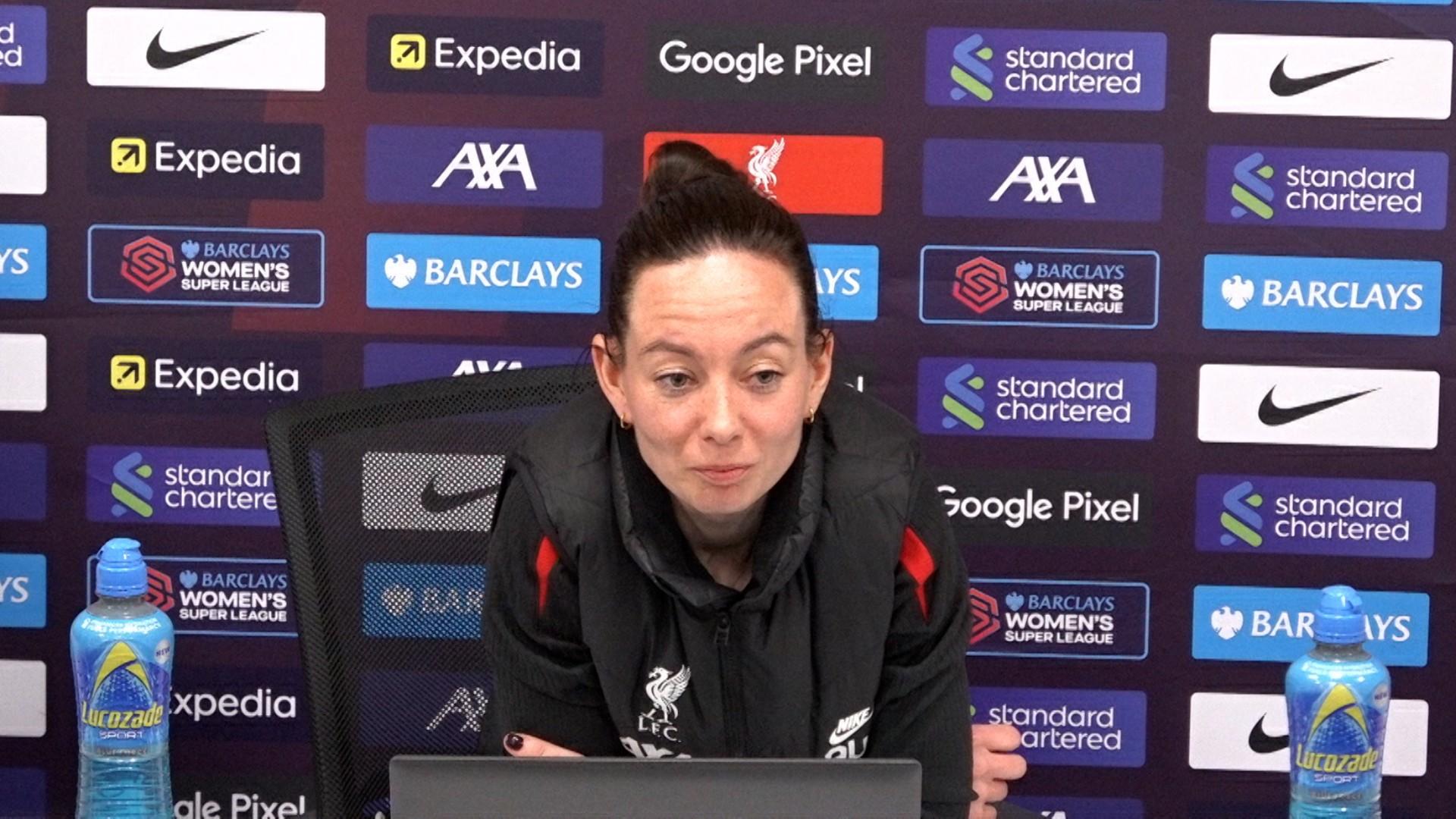 Press conference: Watch Amber Whiteley preview LFC Women v Man Utd at Anfield