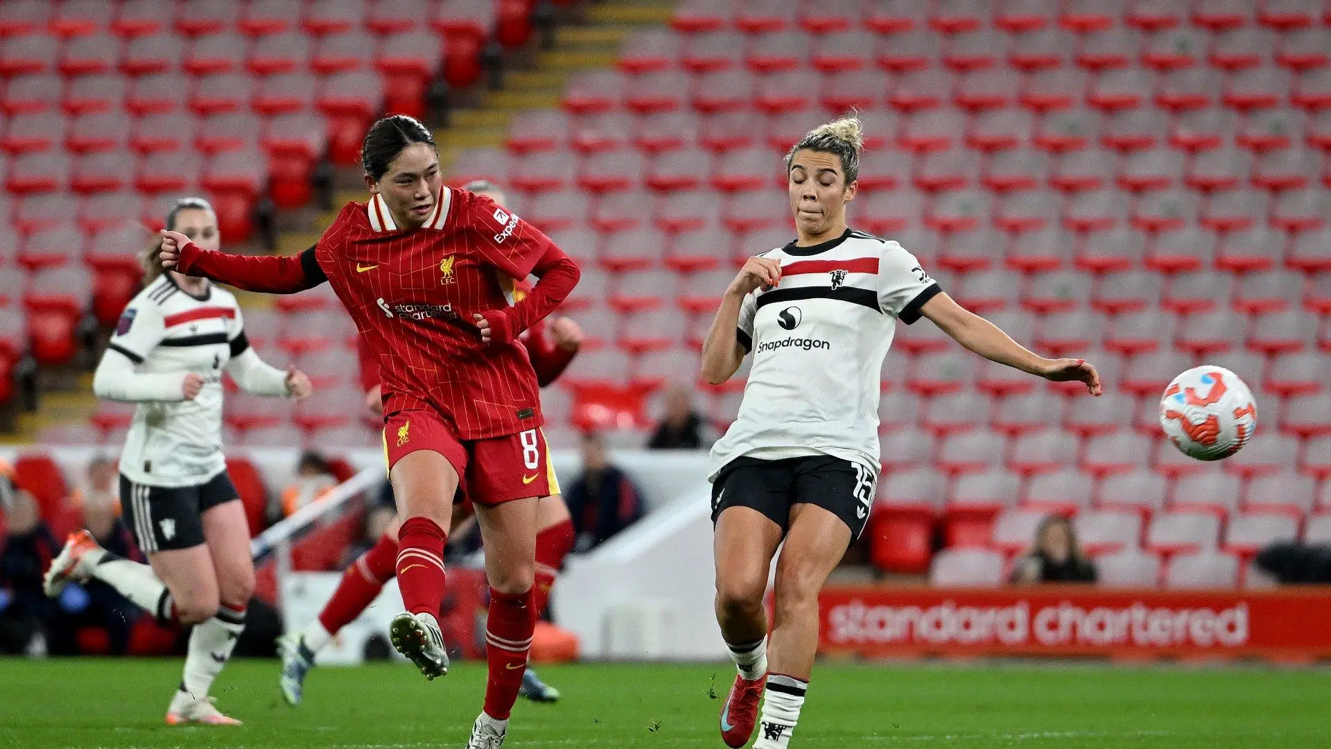 Fuka Nagano's Anfield strike against Man Utd up for WSL Goal of the Month award