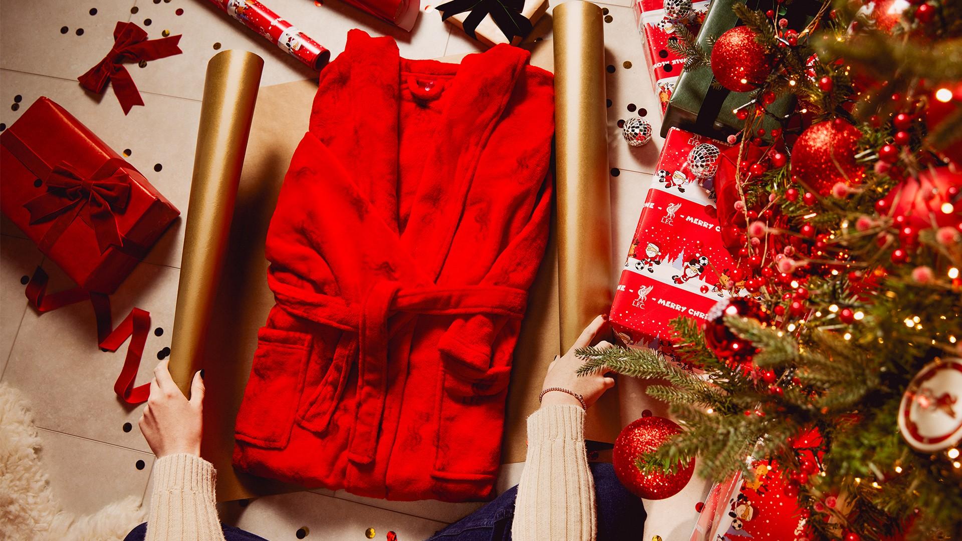 Shop now: LFC nightwear collection - cosy up in Reds style