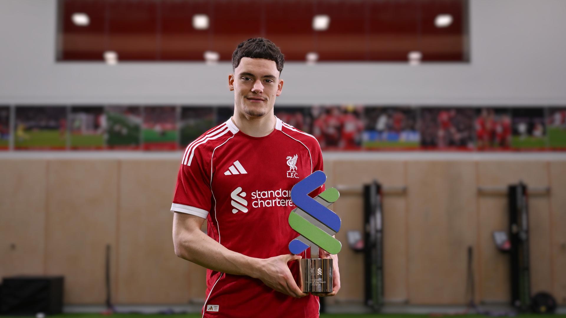 Florian Wirtz named Liverpool Player of the Month for January