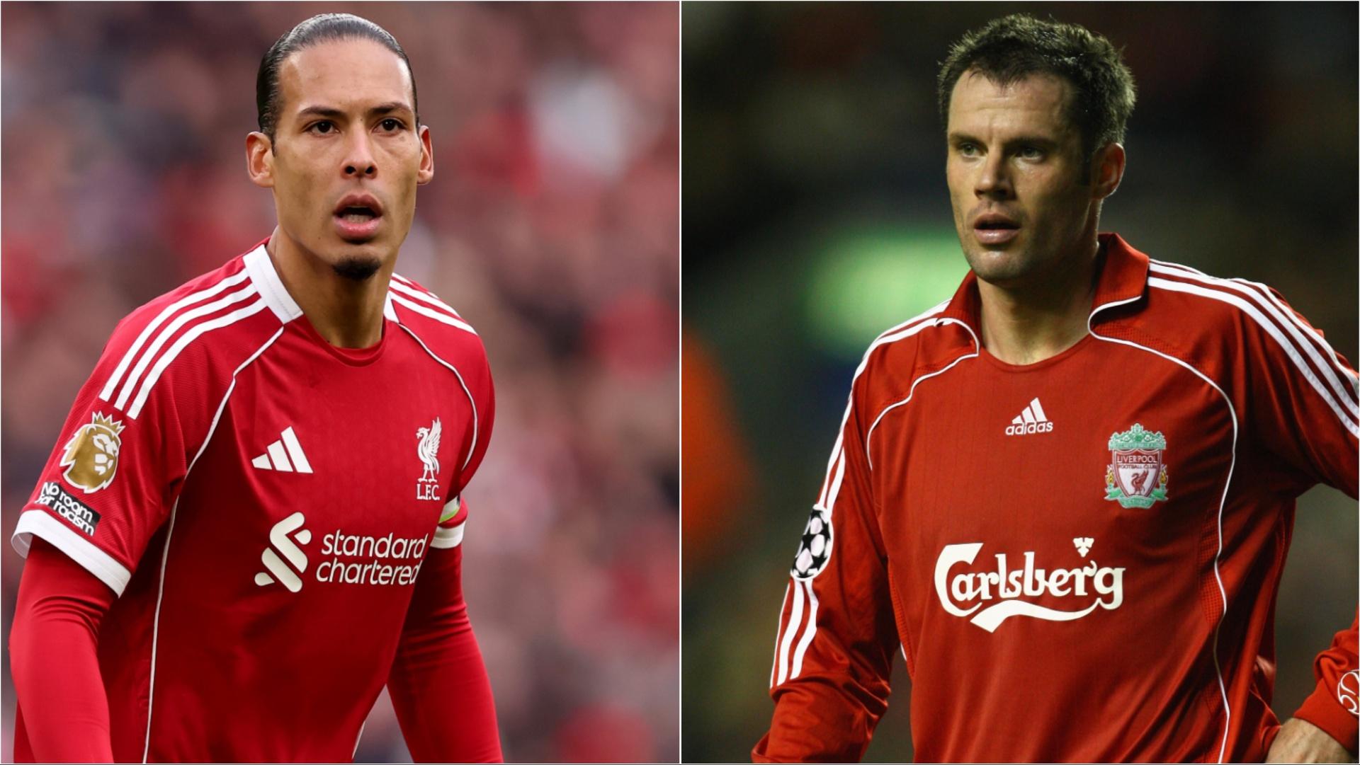 How Virgil van Dijk could break a Jamie Carragher record in Aston Villa v Liverpool