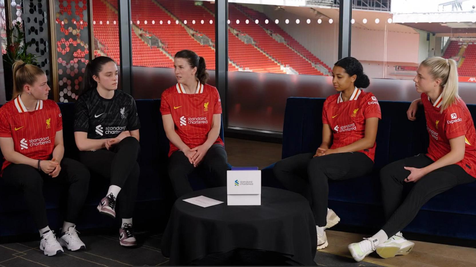 LFC Women players react to shocking statistics regarding girls' participation in sports