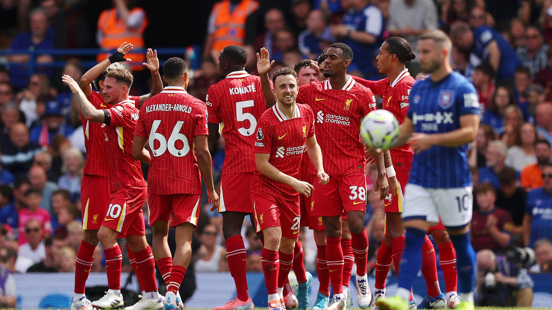 Who was Liverpool's Player of the Match v Ipswich Town?