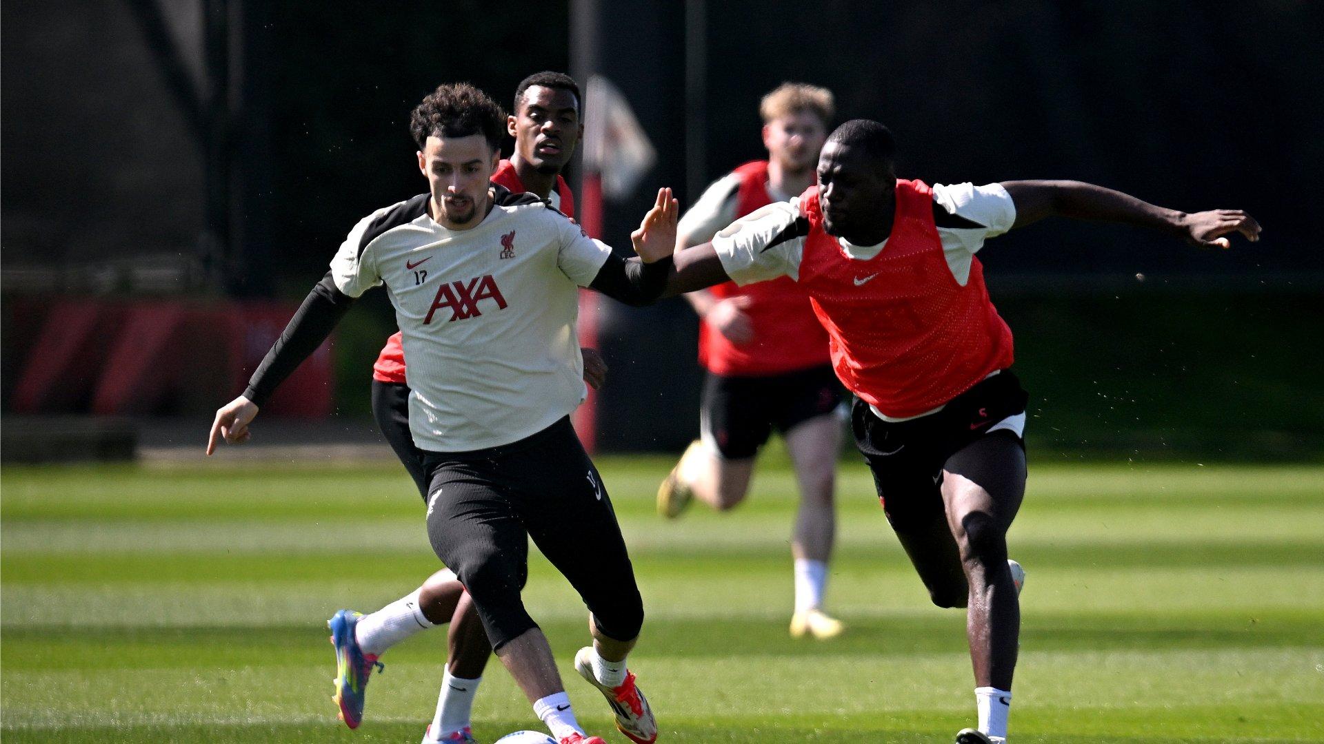 Training photos: Liverpool's Wednesday workout ahead of West Ham