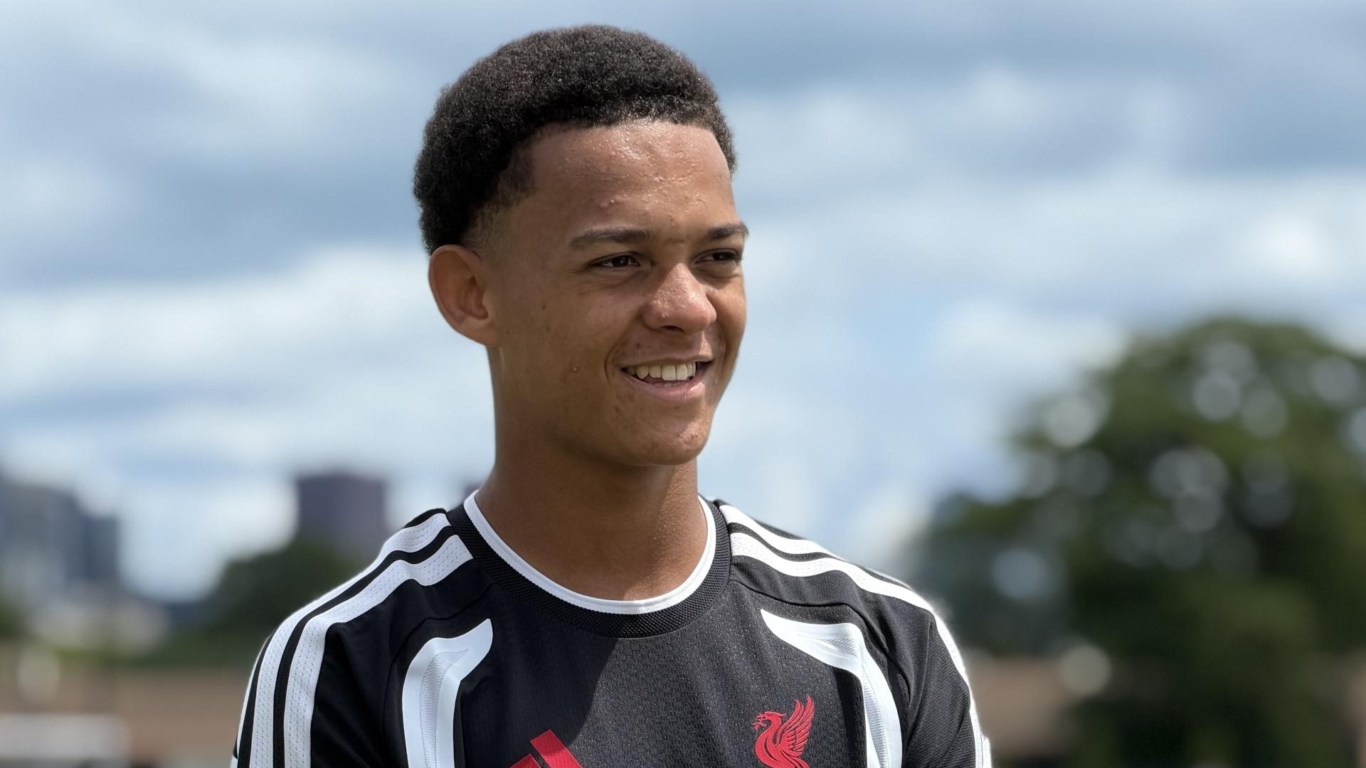 'I called my mum first!' - Josh Sonni-Lambie's first tour with Liverpool