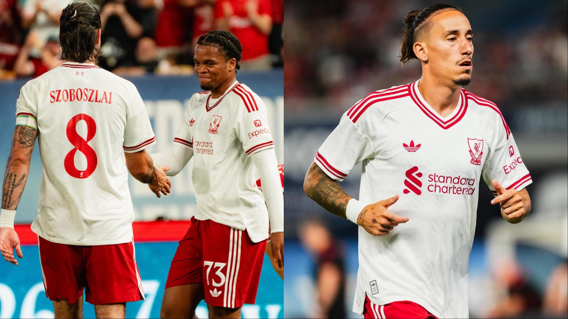 In photos: Liverpool debut new adidas away kit against Wrexham in New York