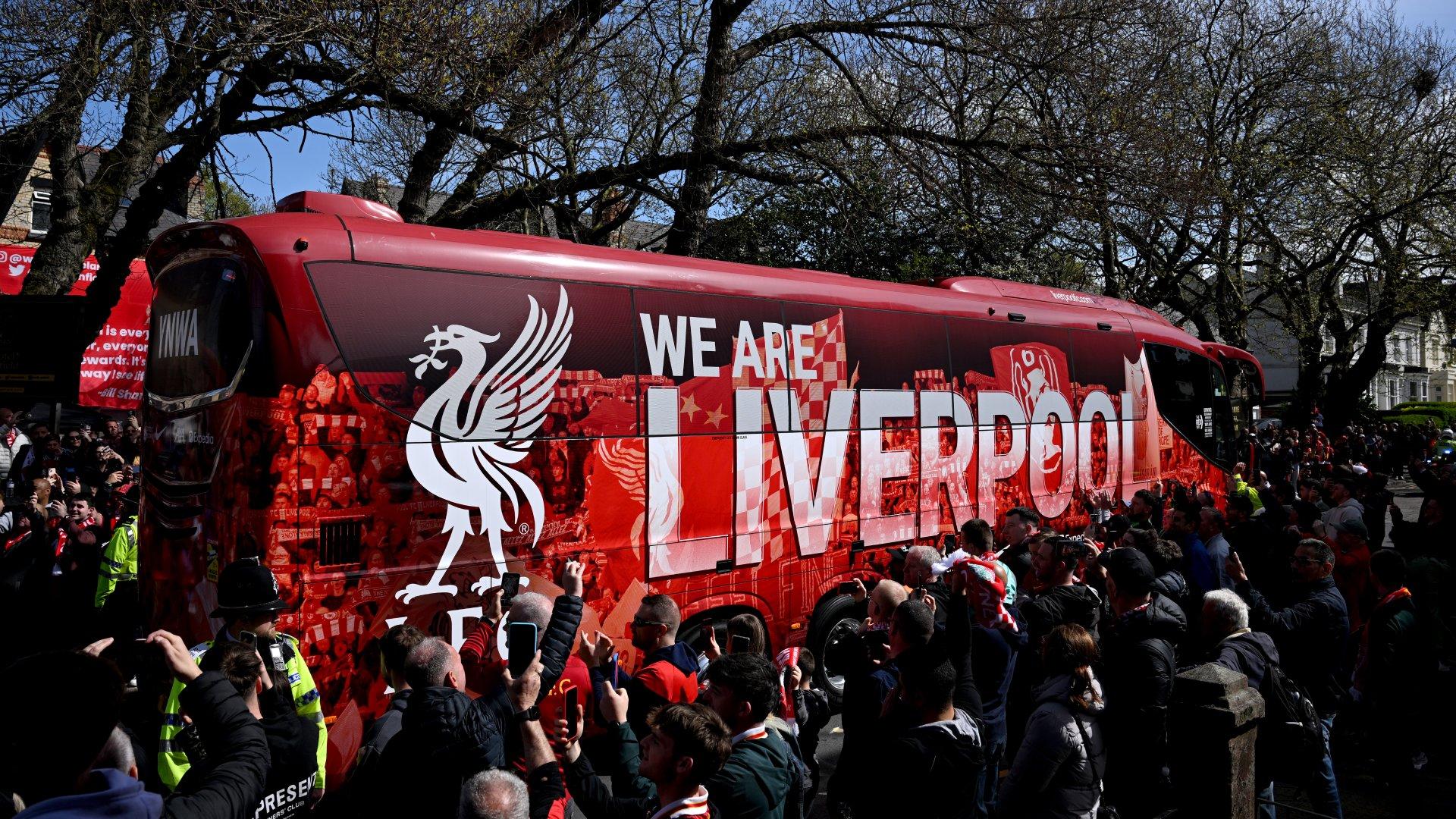 Important fan update: Liverpool team bus arrival for Crystal Palace game at Anfield