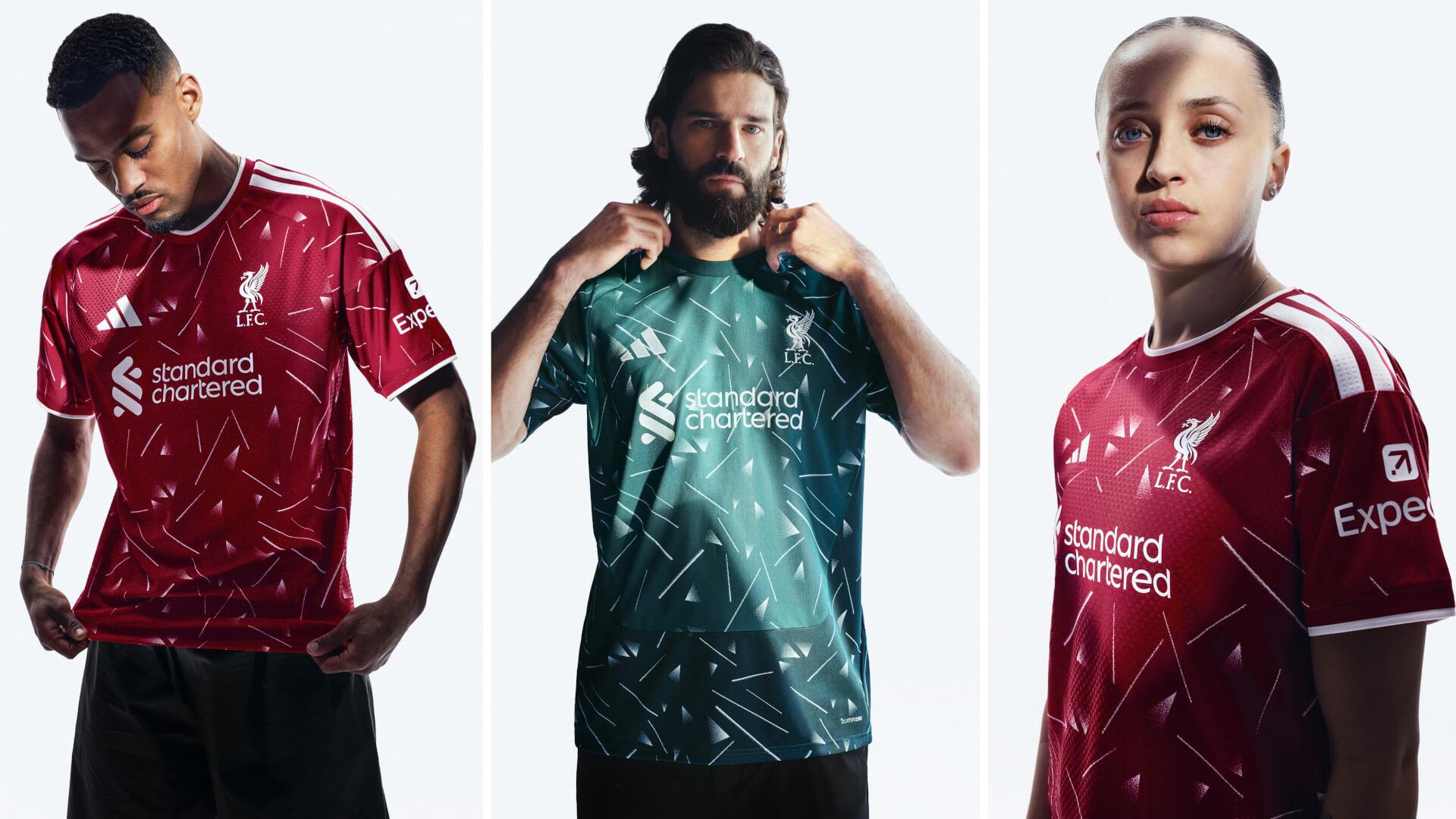 Photos: Liverpool players model new 2026-27 adidas home kit