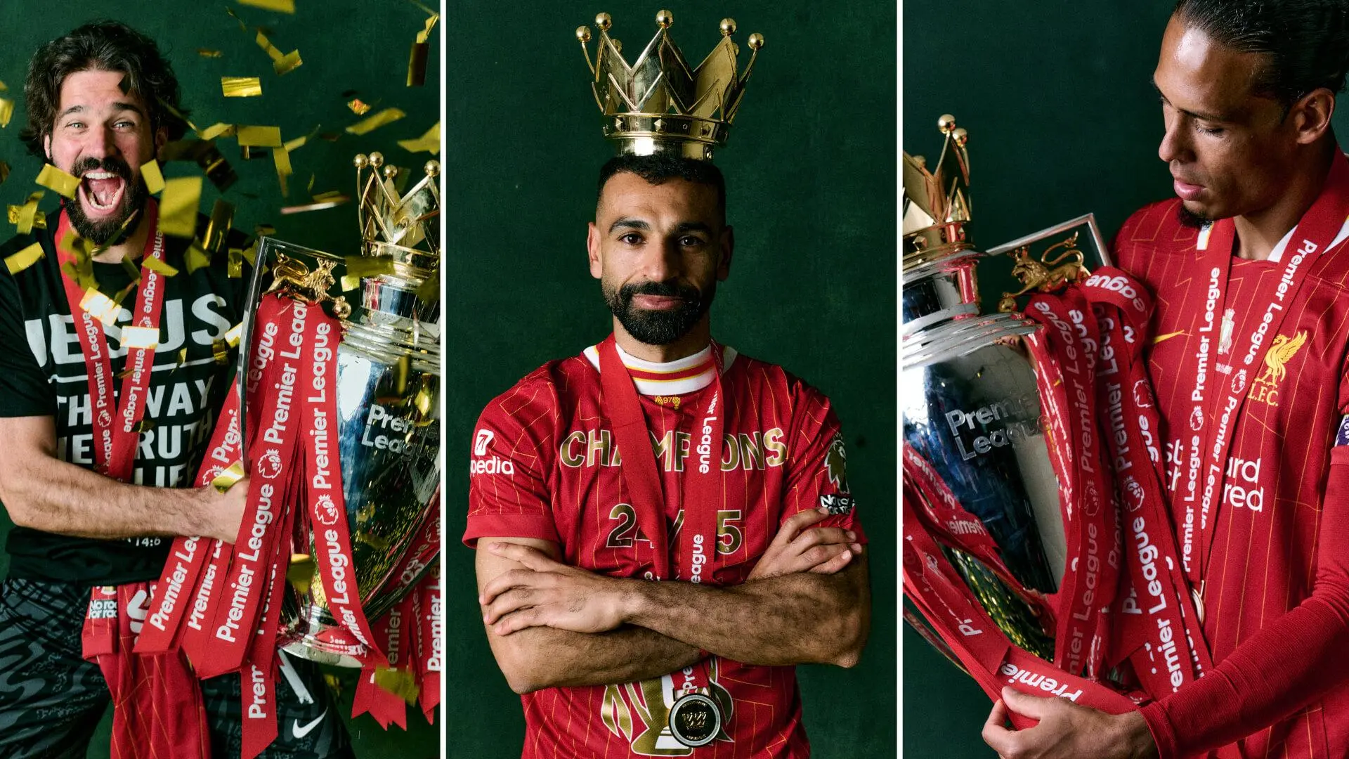 New trophy photos: The Premier League champions strike a pose