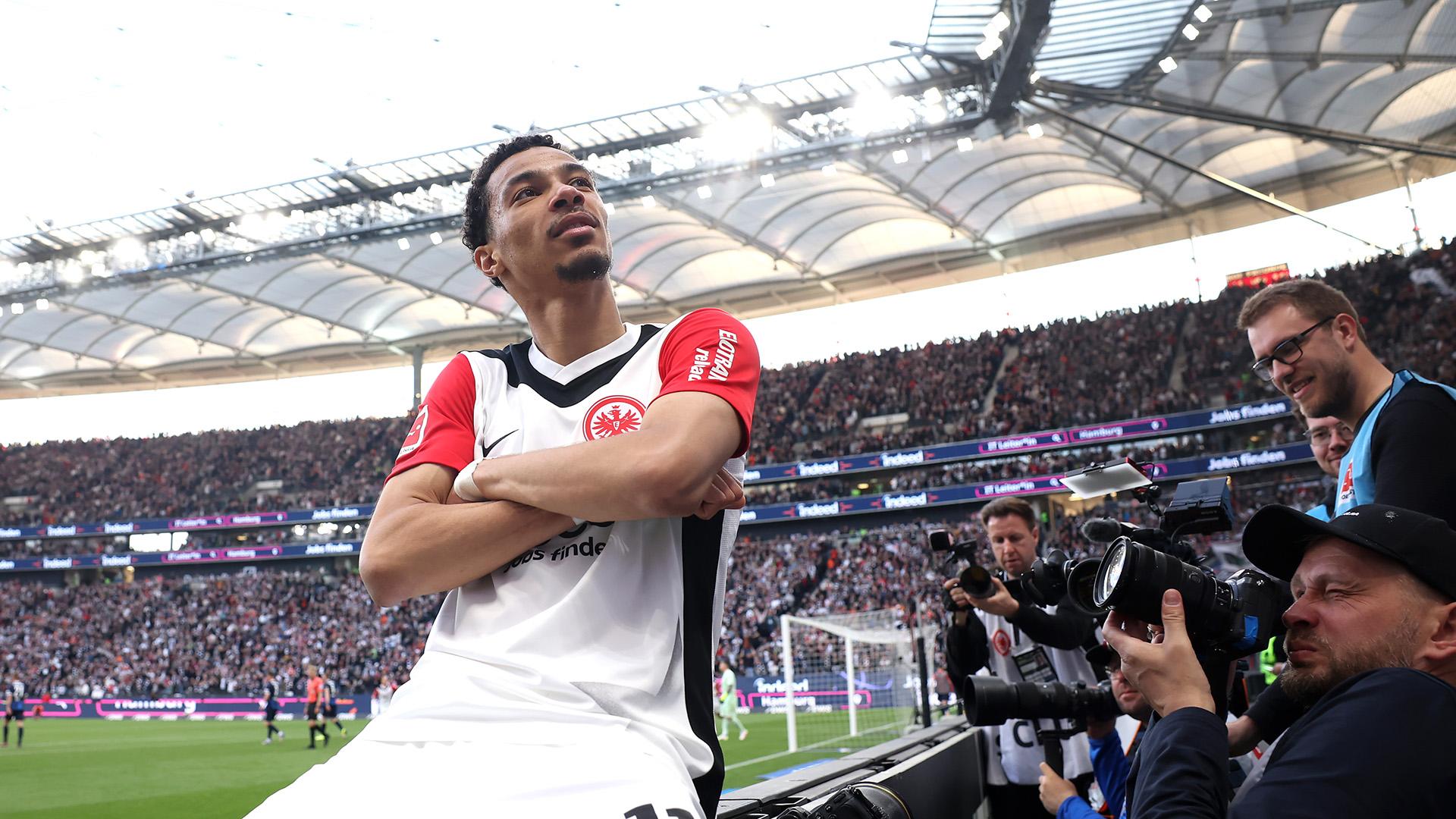 Watch all of Hugo Ekitike's goals and assists in the 2024-25 Bundesliga