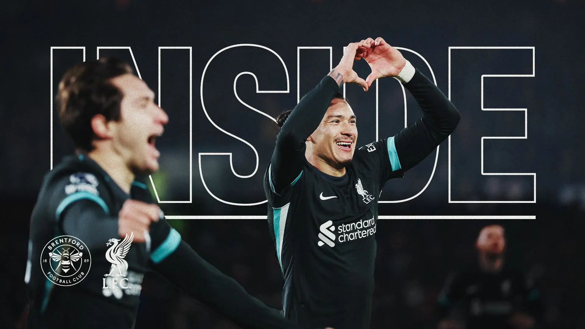 Inside: Away-end celebrations and more from Liverpool's dramatic Brentford win