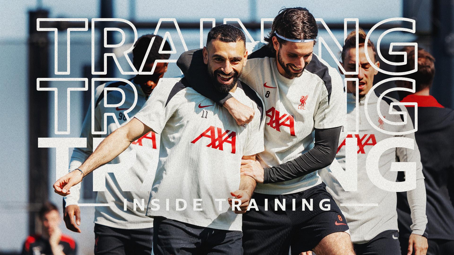 Inside Training: Goals, saves, games and more from Liverpool's pre-West Ham session