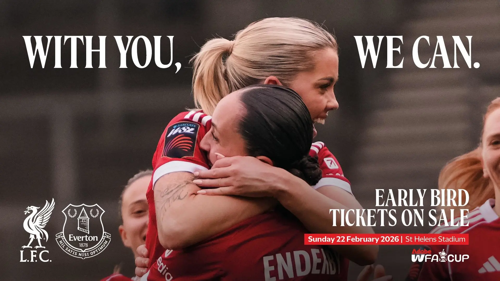 Adobe Women's FA Cup: Save with early bird tickets for Liverpool v Everton