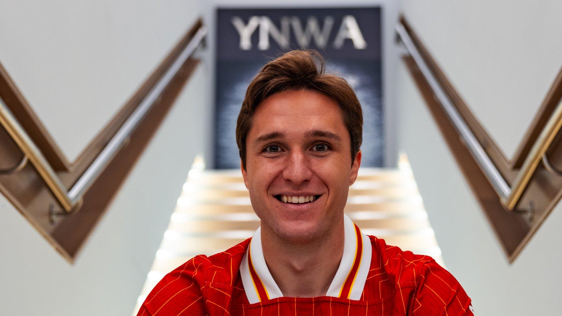 'Put the song on!' - Federico Chiesa shares his brilliant reaction to first sight of Anfield