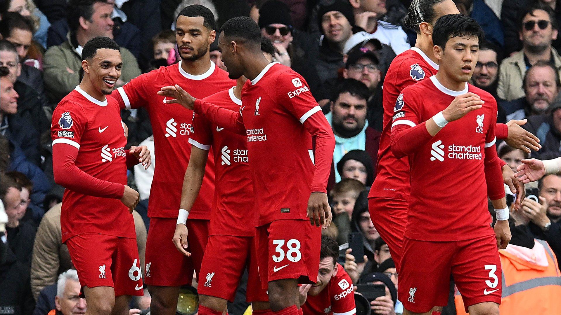 Who was Liverpool's Carlsberg Player of the Match v Fulham?