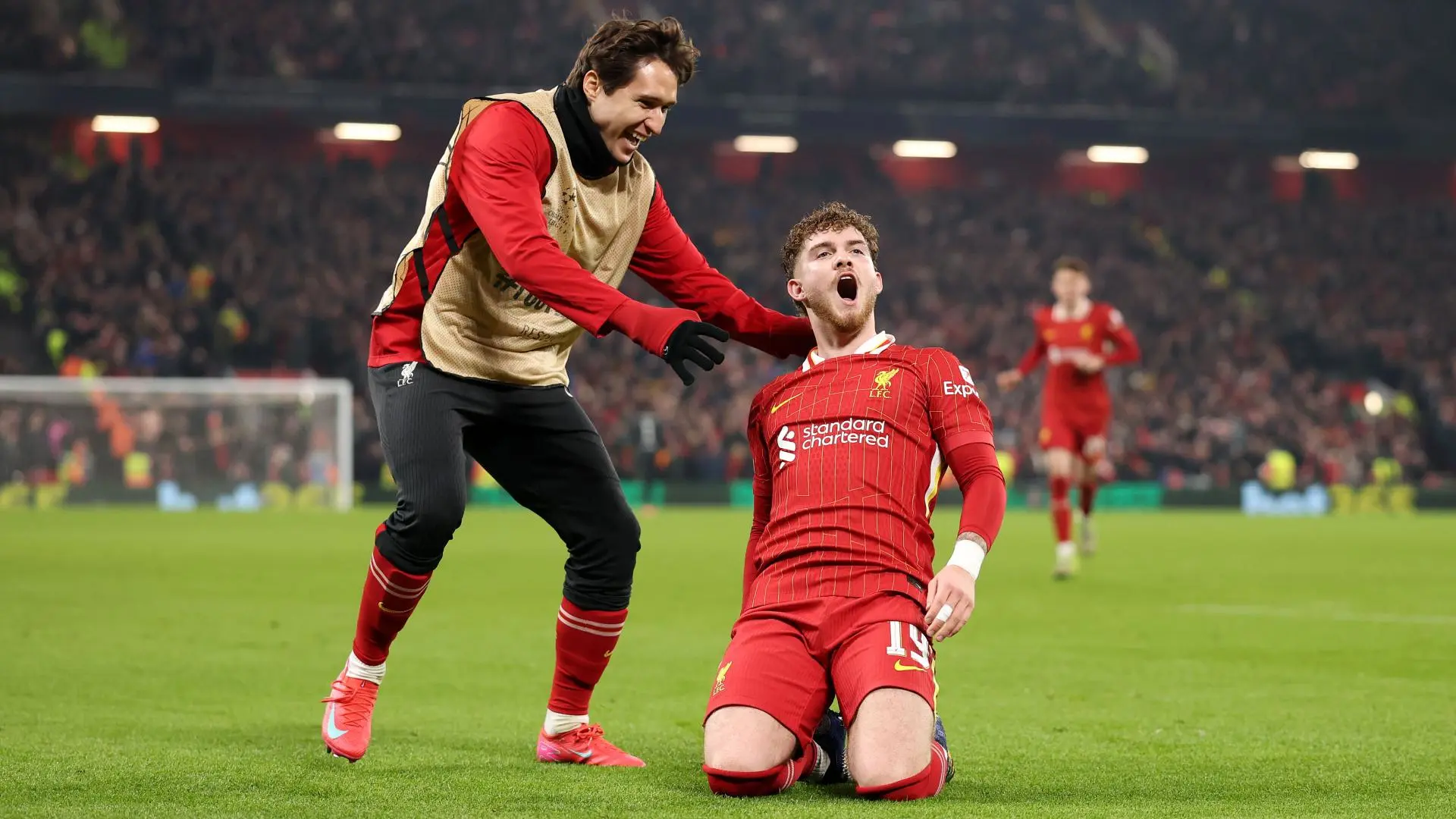Salah and Elliott strike to earn victory over 10-man Lille in Champions League