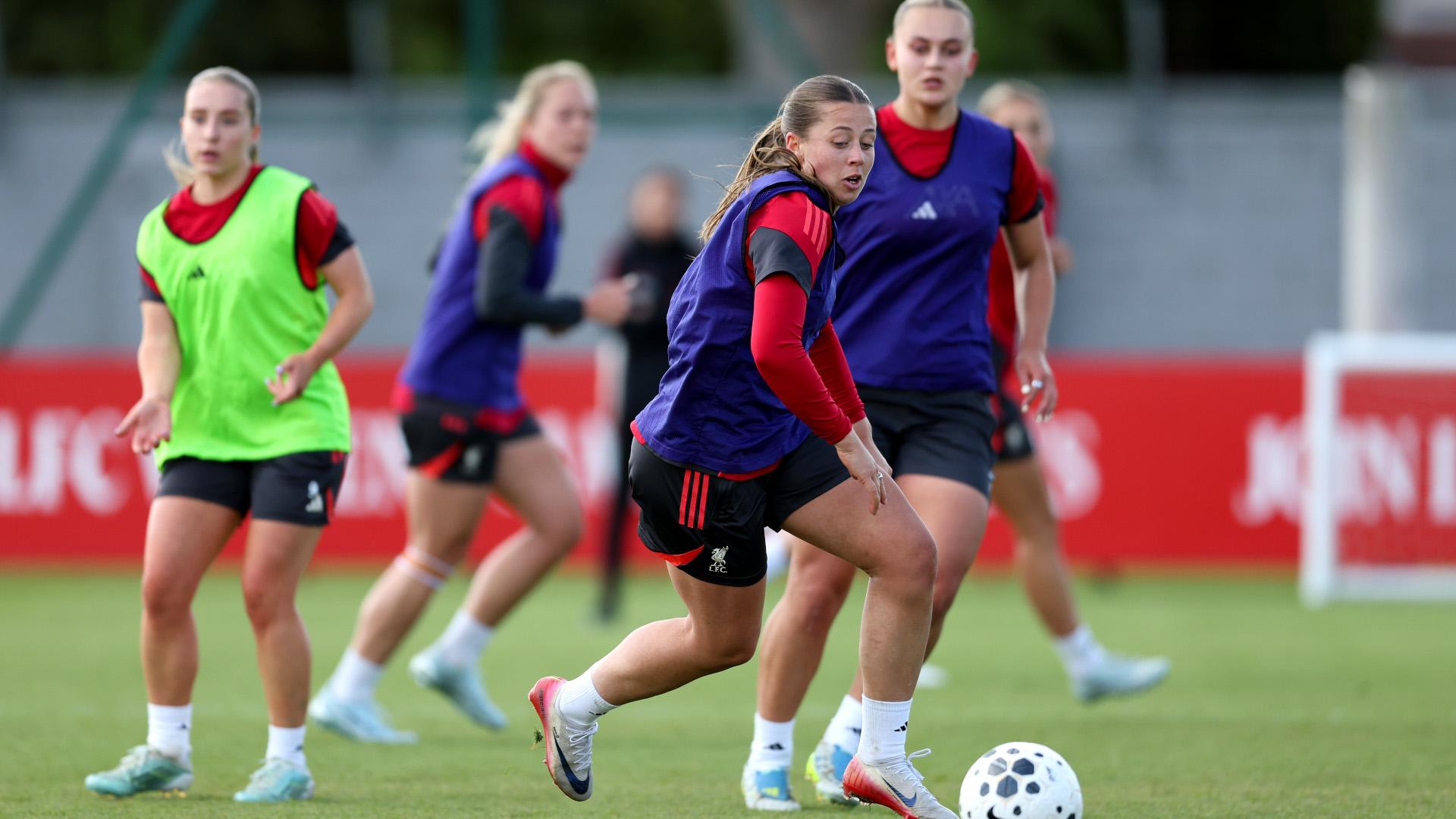Training photos: LFC Women get set for Anfield clash with Arsenal