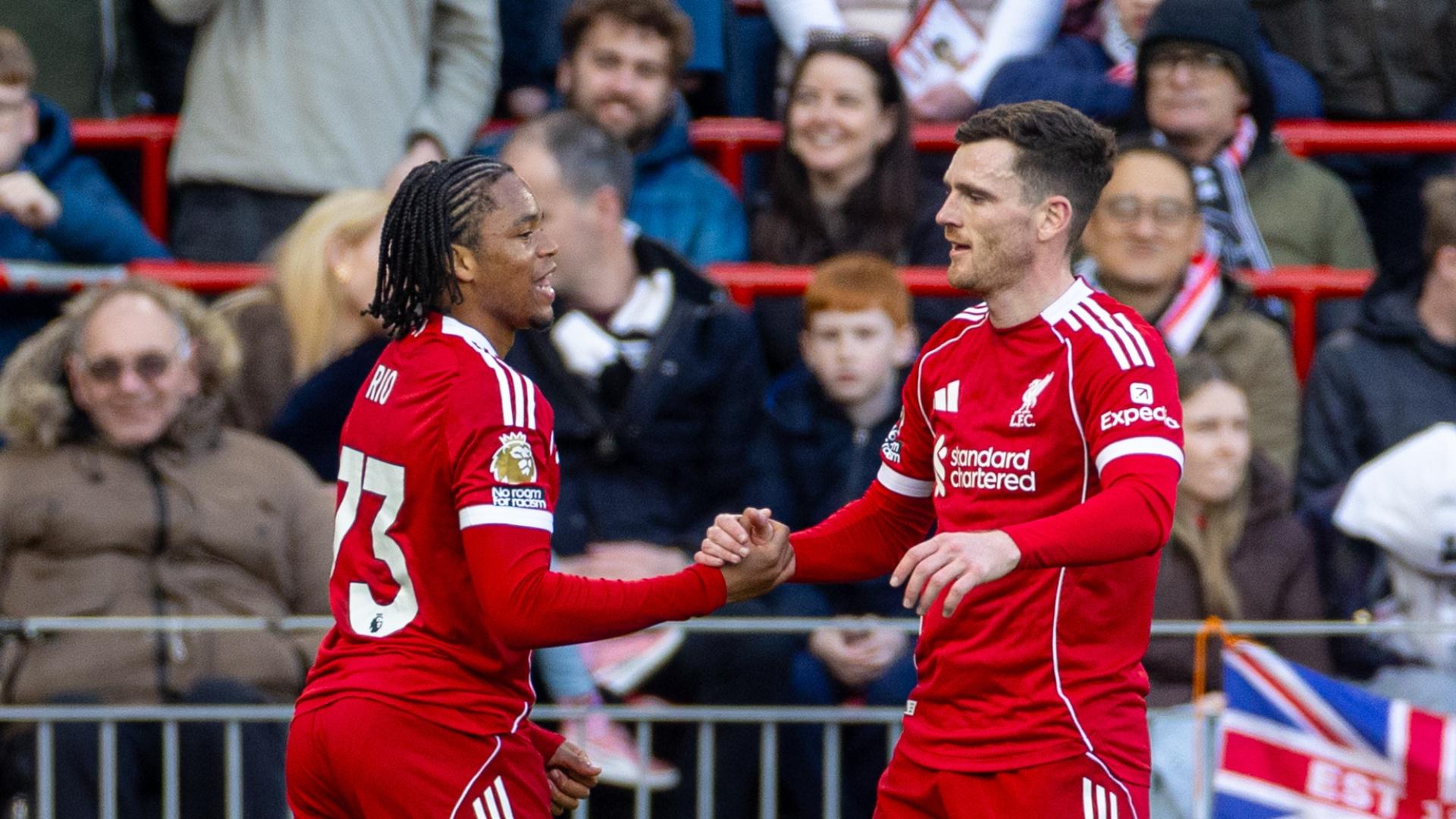 'A positive day' - Rio Ngumoha and Andy Robertson react to Fulham win