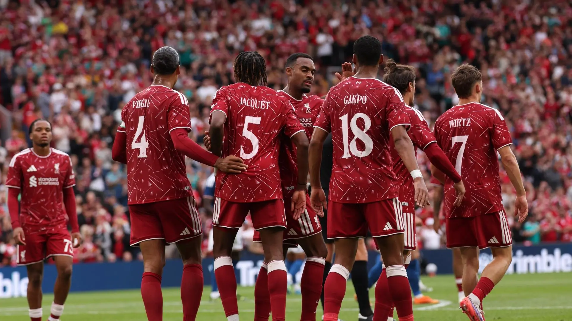 Gakpo and Jacquet net as Liverpool close pre-season with Anfield win over Como