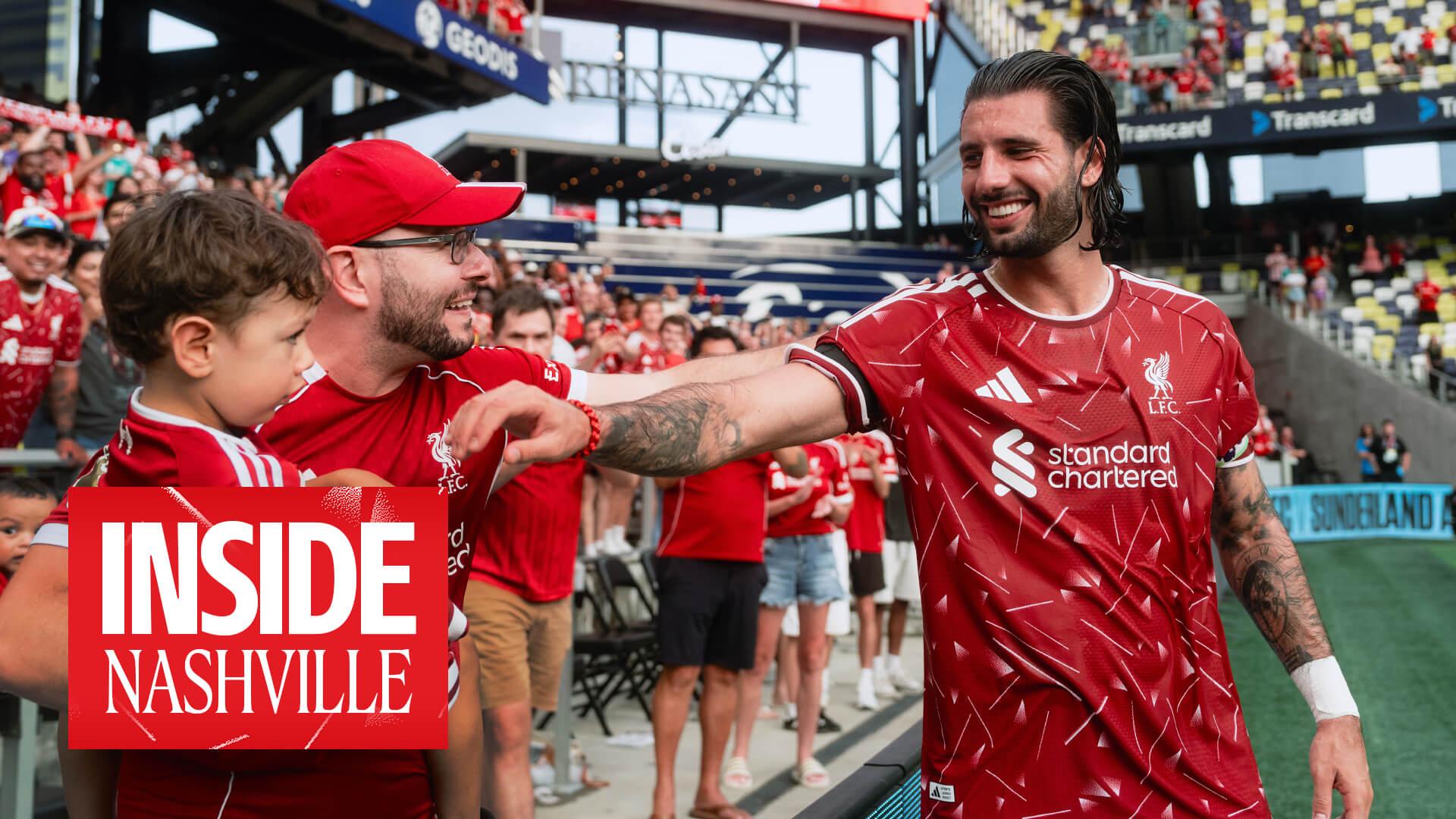 Inside: Unseen footage from Liverpool's comeback win in Nashville