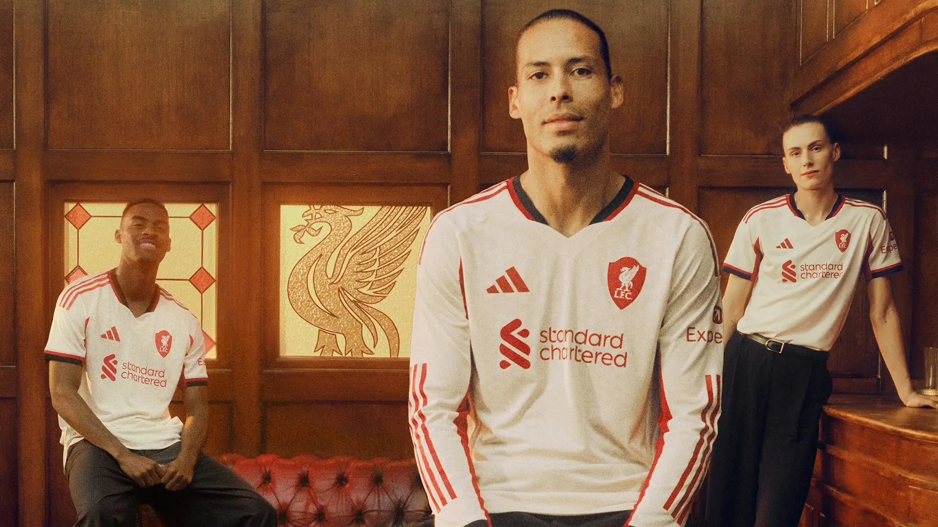 Photoshoot: Liverpool players model new adidas 2025-26 home and away kits