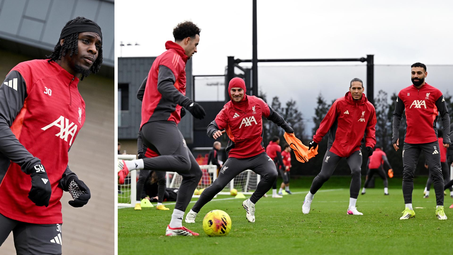 Live gallery: Follow Liverpool's training session on Thursday