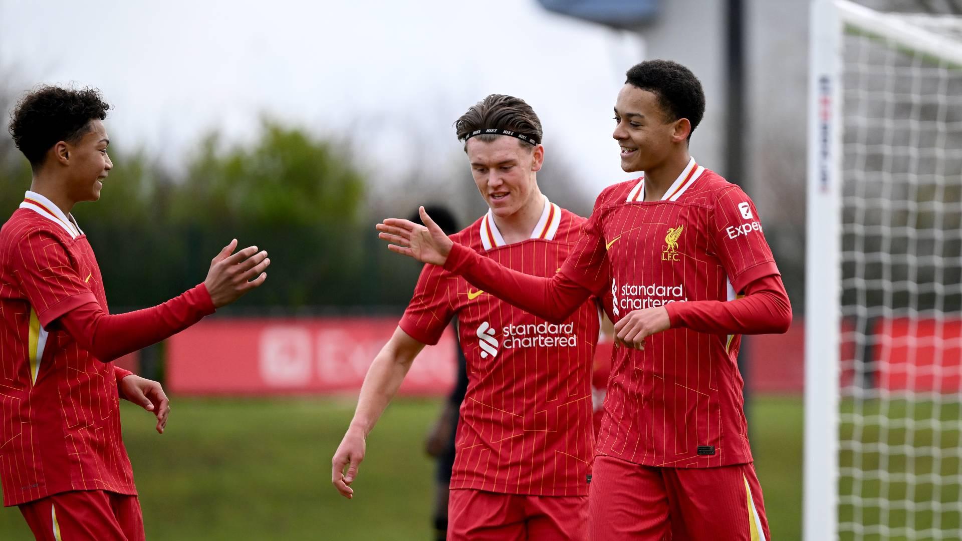 U18s match report: Liverpool close out 2024 with 4-2 win at home to Wolves