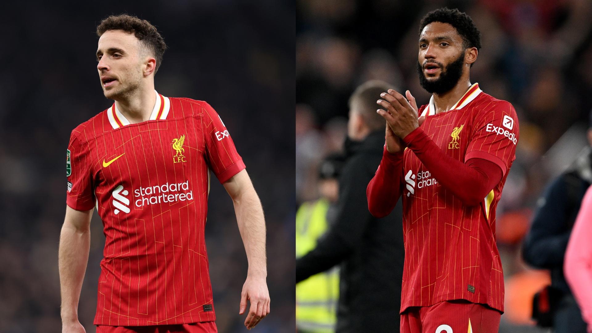 Arne Slot issues Diogo Jota and Joe Gomez fitness update
