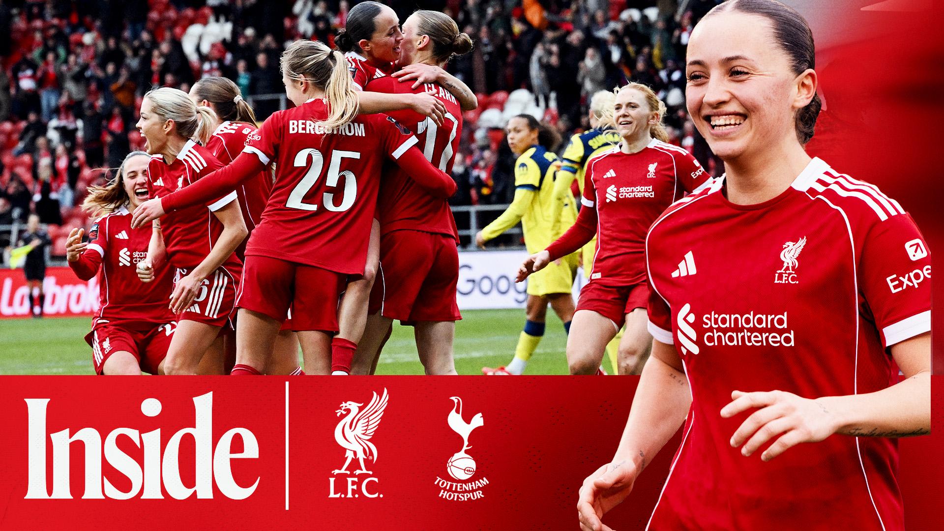Inside St Helens: Behind the scenes of LFC Women's dramatic win over Spurs