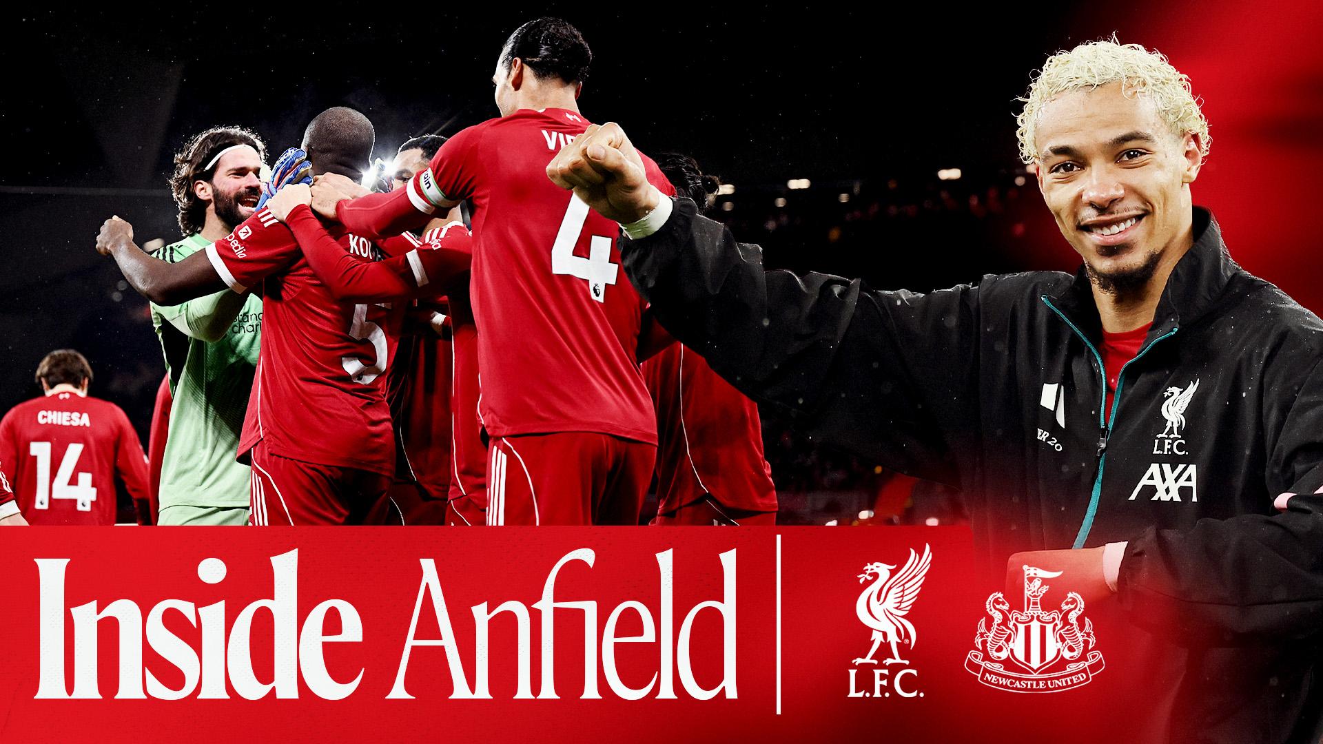 Inside Anfield: New views and unseen moments from Liverpool 4-1 Newcastle