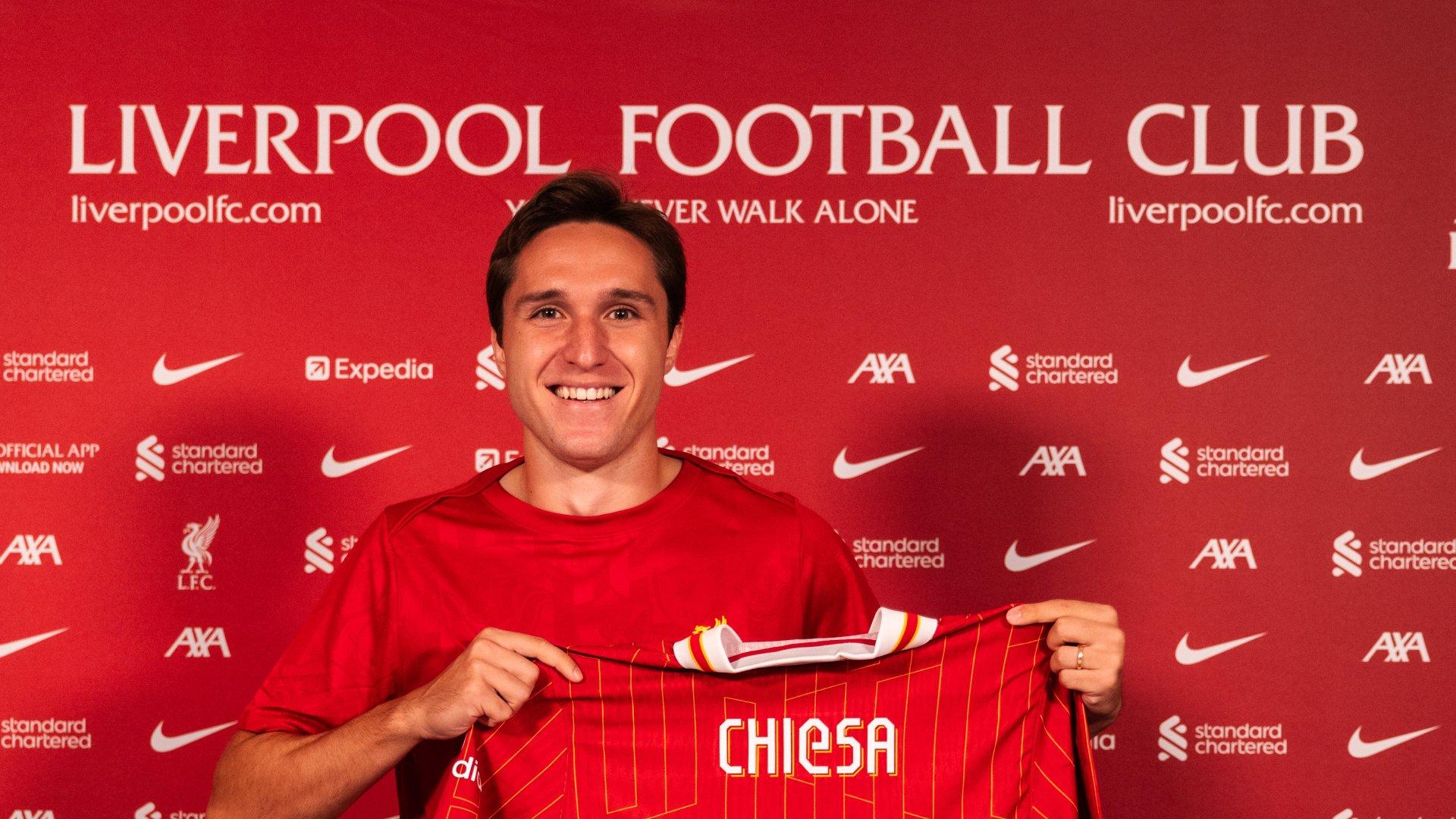 Federico Chiesa's Liverpool shirt number revealed