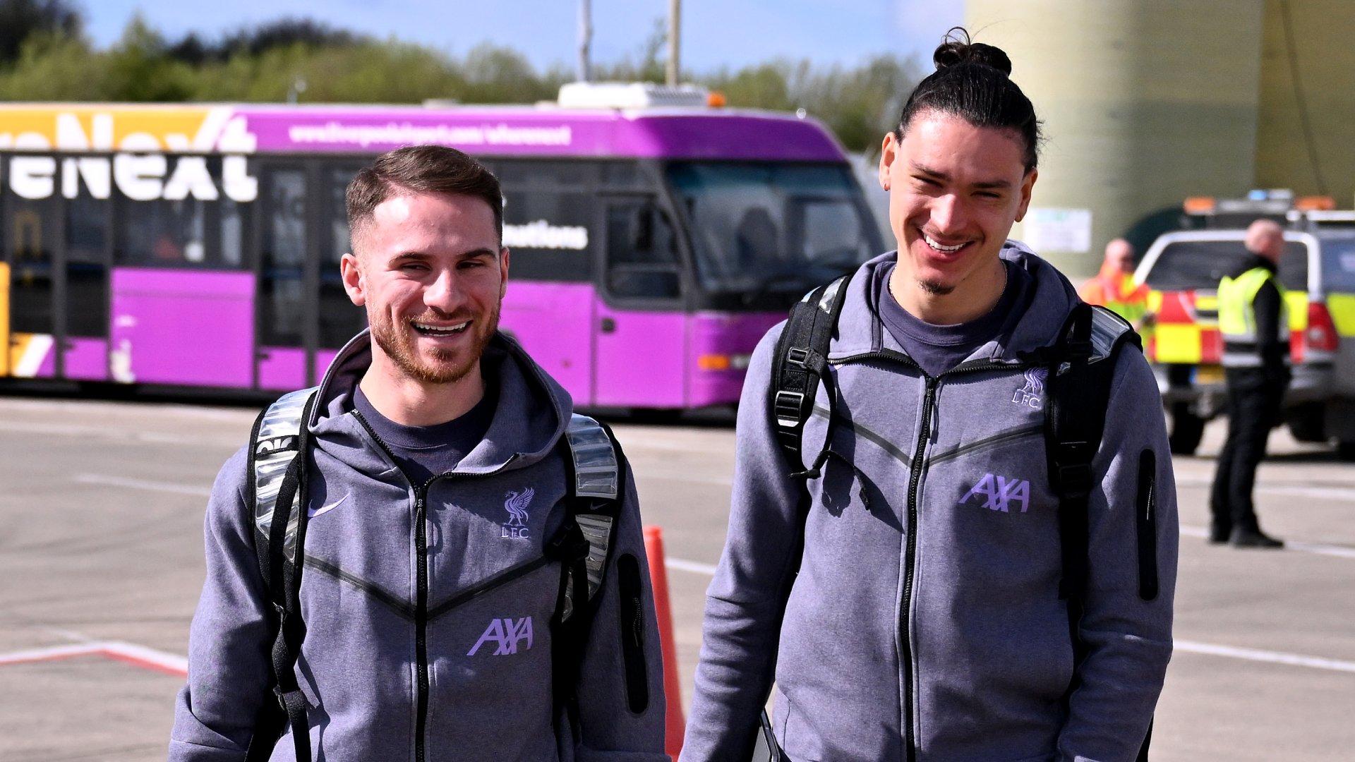 Departure photos: Liverpool set off for Atalanta second leg