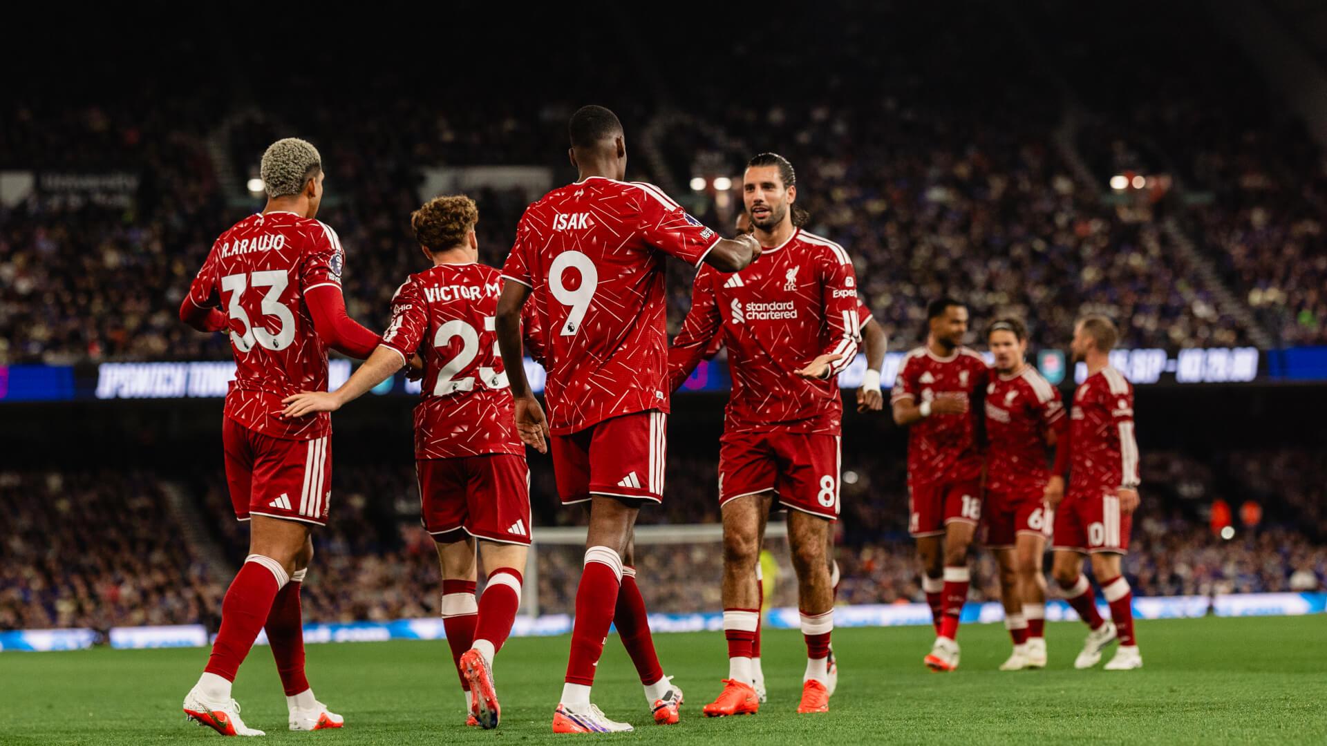 Alexander Isak scores twice to secure Liverpool win at Ipswich