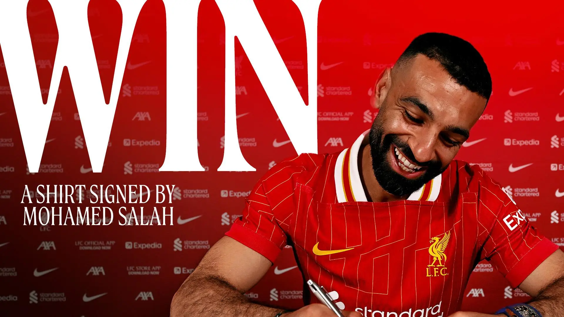 MyLFC competition: Win a shirt signed by Mohamed Salah