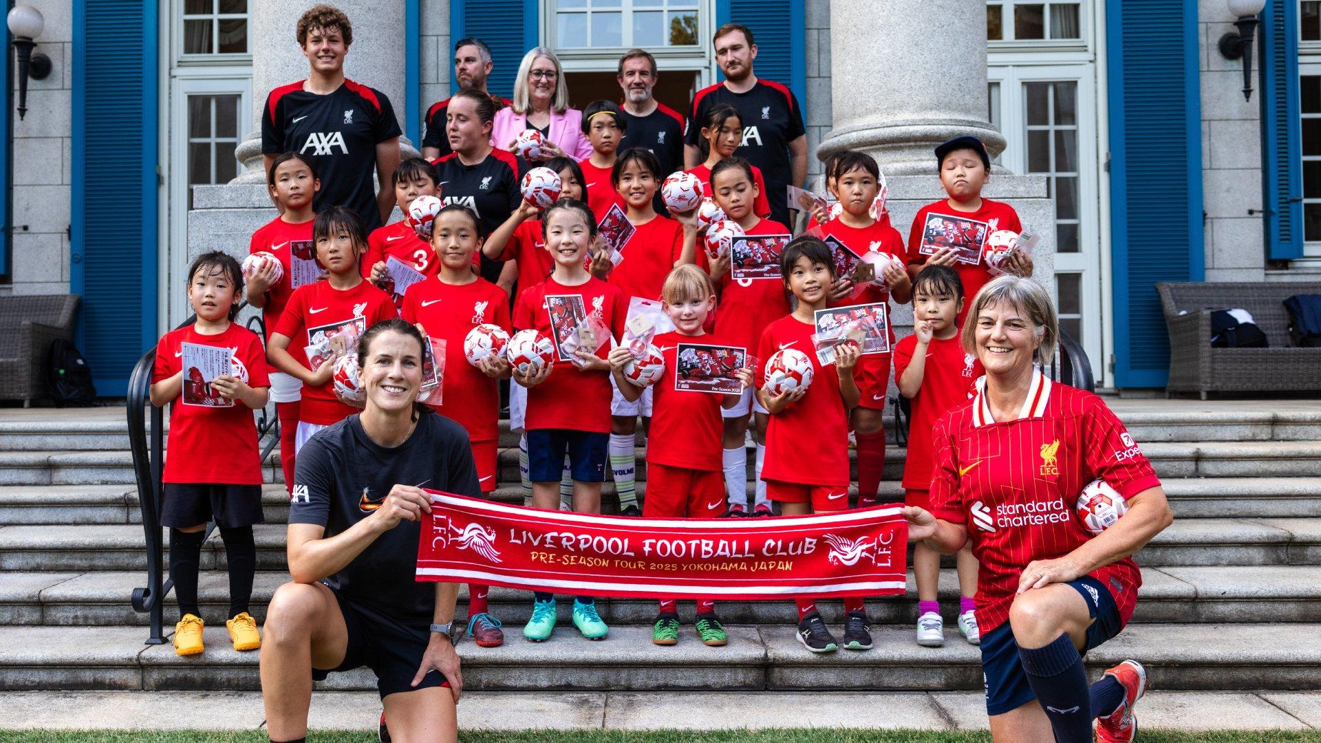 LFC Foundation hosts football sessions for girls at British Embassy event in Tokyo